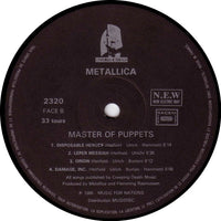 Metallica : Master Of Puppets (LP, Album, RP)