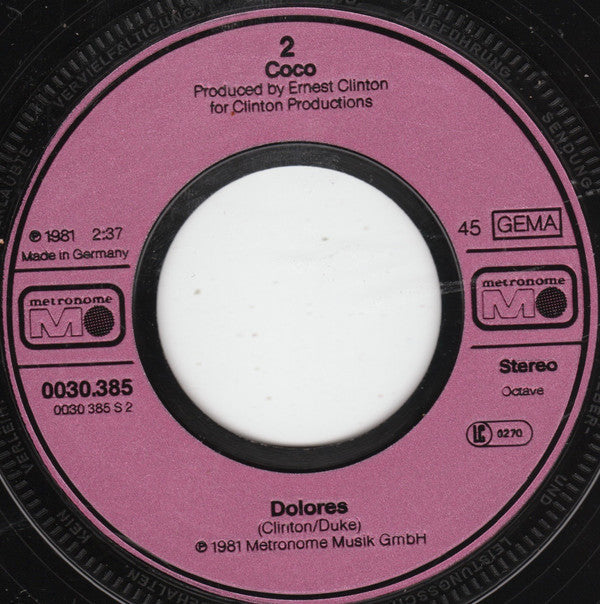 Coco (60) : I See A Rainbow (7", Single)