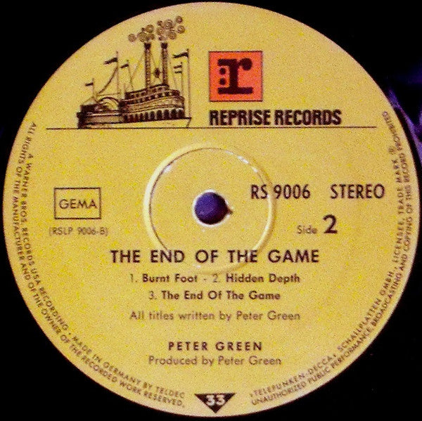 Peter Green (2) : The End Of The Game (LP, Album)