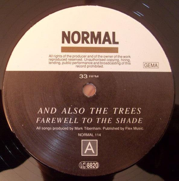 And Also The Trees : Farewell To The Shade (LP, Album)