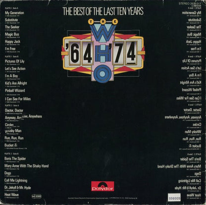 The Who : '64 - '74 / The Best Of The Last Ten Years (2xLP, Comp, Inj)