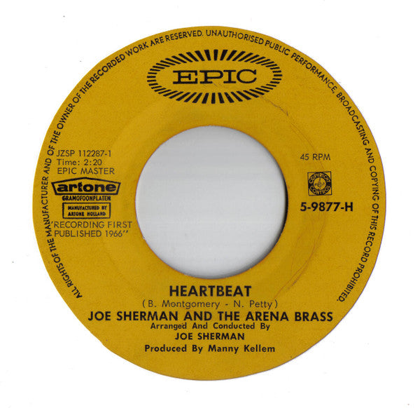 Joe Sherman & The Arena Brass : Feeling Good (7")