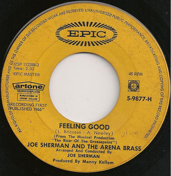 Joe Sherman & The Arena Brass : Feeling Good (7")
