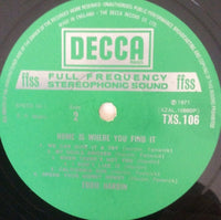 Eddie Hardin : Home Is Where You Find It (LP, Album, Gat)
