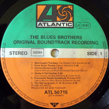 The Blues Brothers : The Blues Brothers (Original Soundtrack Recording) (LP, Album)