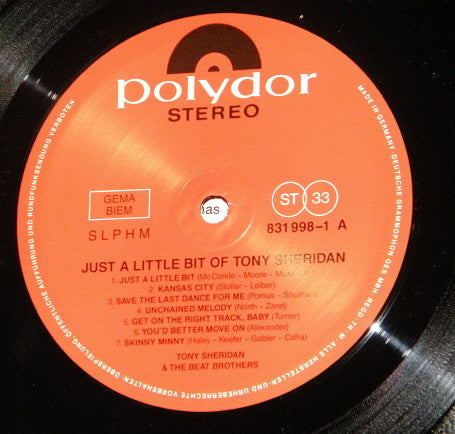 Tony Sheridan : Just A Little Bit Of Tony Sheridan (LP, Album, RE)