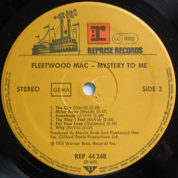 Fleetwood Mac : Mystery To Me (LP, Album, RE, Gat)