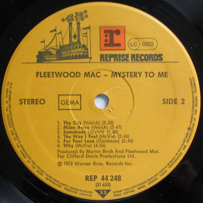 Fleetwood Mac : Mystery To Me (LP, Album, RE, Gat)