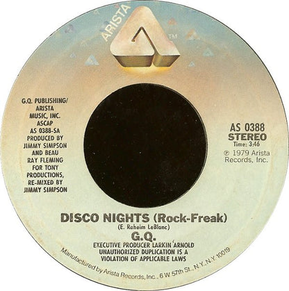GQ : Disco Nights (Rock-Freak) (7", Single)