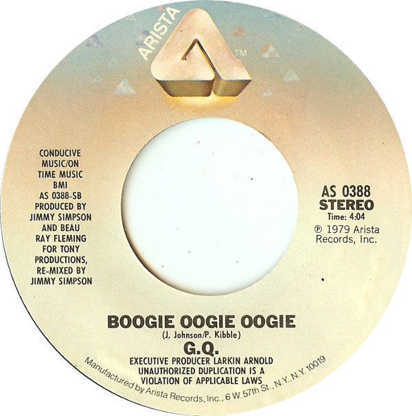 GQ : Disco Nights (Rock-Freak) (7", Single)