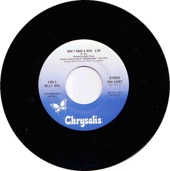 Billy Idol : Don't Need A Gun (7", Promo)