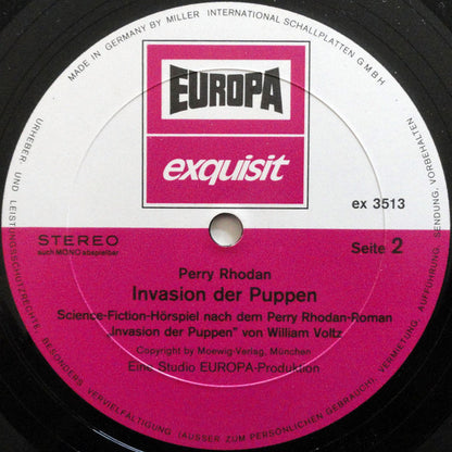 William Voltz : Perry Rhodan - Invasion Der Puppen (LP)