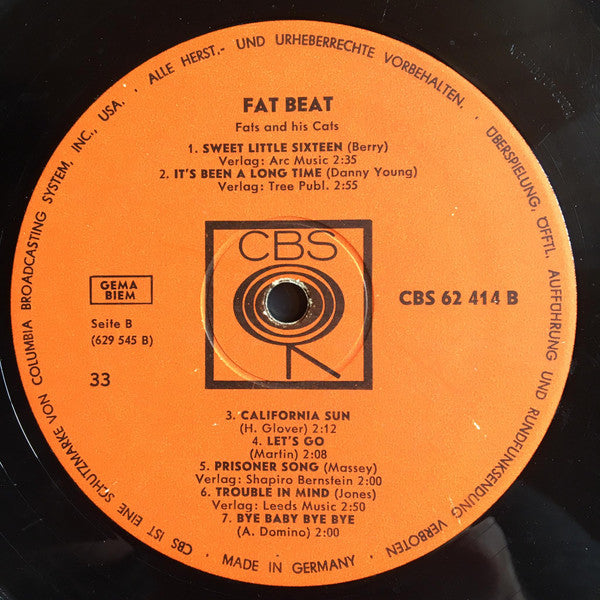 Fats And His Cats : Fat Beat (LP, Album)