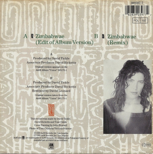 Toni Childs : Zimbabwae (7")