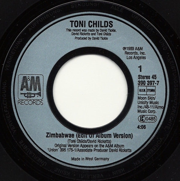 Toni Childs : Zimbabwae (7")