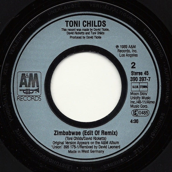Toni Childs : Zimbabwae (7")