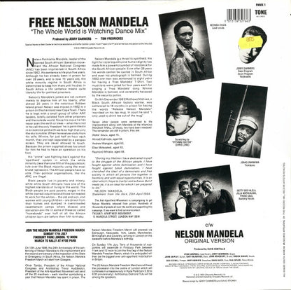 The Special AKA Featuring Ndonda Khuze, Jonas Gwangwa : Free Nelson Mandela (The Whole World Is Watching Dance Mix) (12", Single)