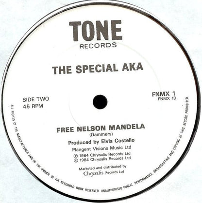 The Special AKA Featuring Ndonda Khuze, Jonas Gwangwa : Free Nelson Mandela (The Whole World Is Watching Dance Mix) (12", Single)
