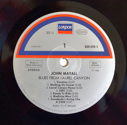 John Mayall : Blues From Laurel Canyon (LP, Album, RE)
