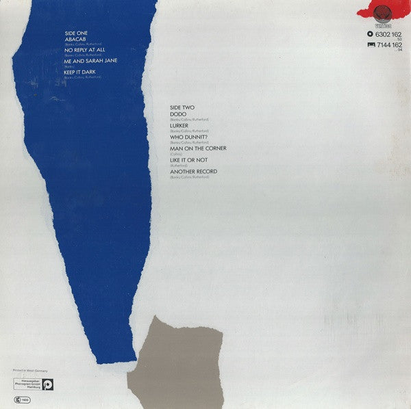 Genesis : Abacab (LP, Album, RBY)