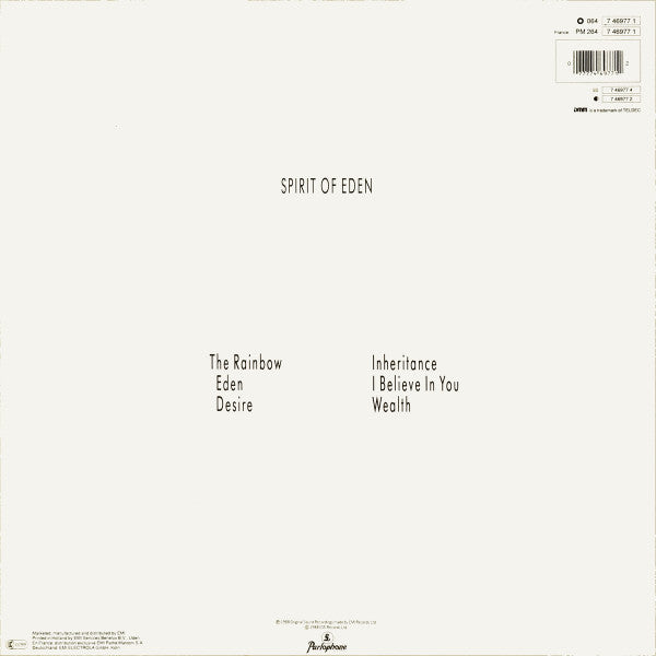 Talk Talk : Spirit Of Eden (LP, Album, DMM)