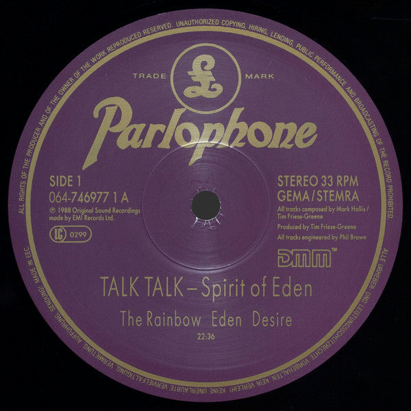 Talk Talk : Spirit Of Eden (LP, Album, DMM)