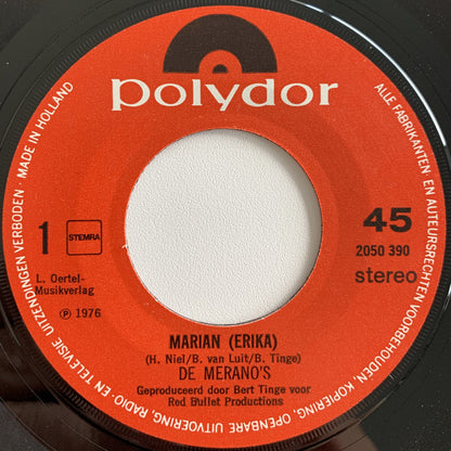 De Merano's : Marian (Erika) (7", Single)