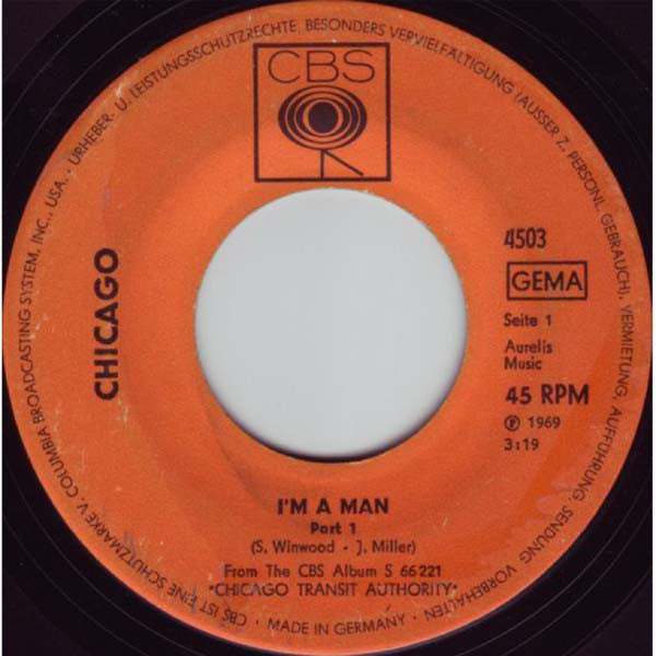 Chicago (2) : I'm A Man (7", Single)