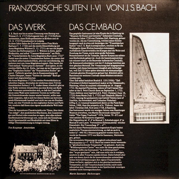 Johann Sebastian Bach - Ton Koopman : Französische Suiten (2xLP, Album)
