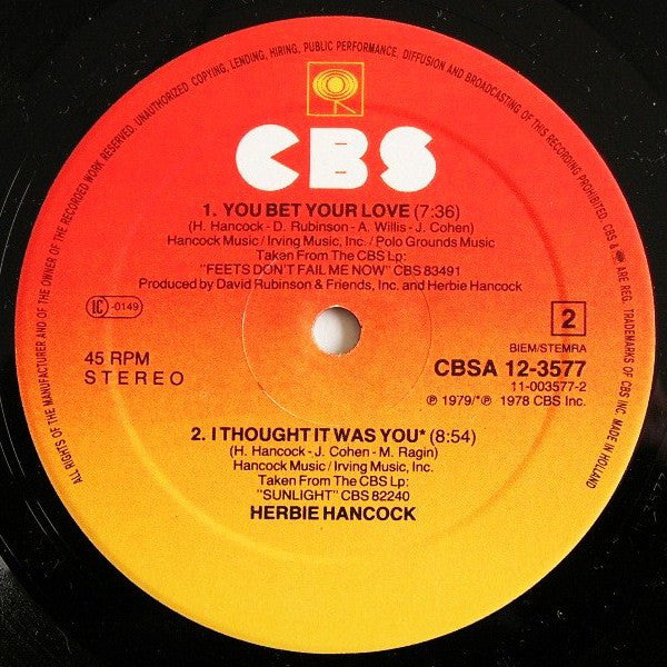 Herbie Hancock : Rockit (Extended Dance Version) (12", Maxi)
