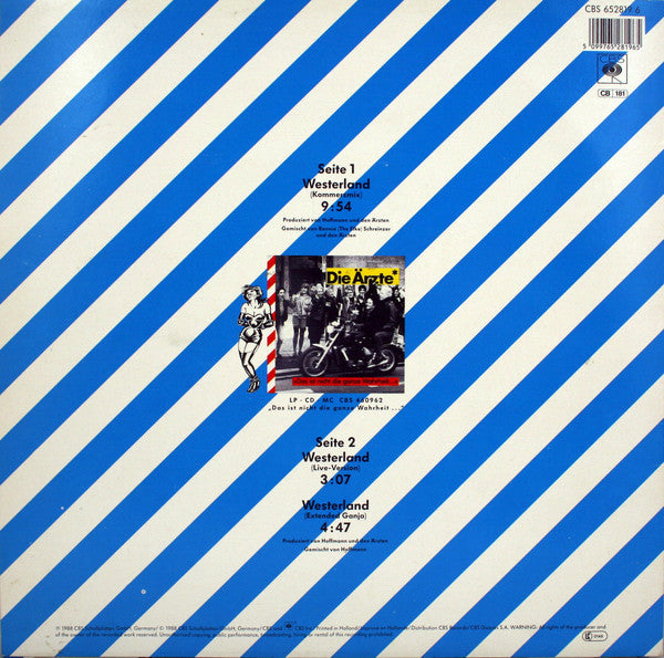 Die Ärzte : Westerland (12", Maxi)