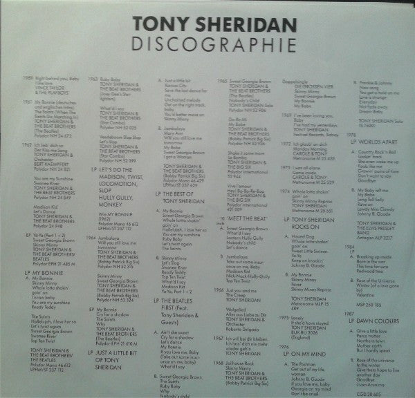 Tony Sheridan : Vol. 1 The Singles 1961-1964 (LP, Comp, RE)