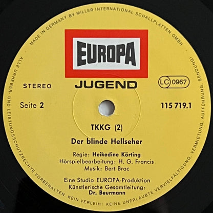 Stefan Wolf : TKKG   2 - Der Blinde Hellseher (LP)
