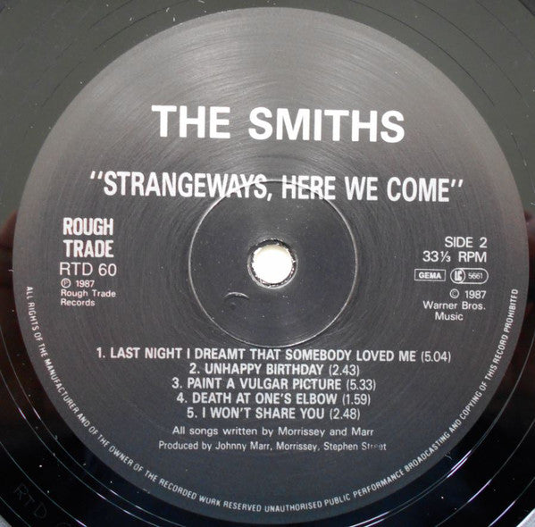 The Smiths : Strangeways, Here We Come (LP, Album, Bas)