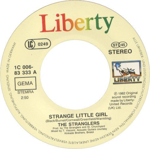 The Stranglers : Strange Little Girl (7", Single)