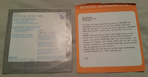 The Stranglers : Strange Little Girl (7", Single)