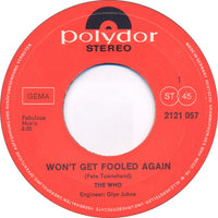 The Who : Won't Get Fooled Again (7", Single)