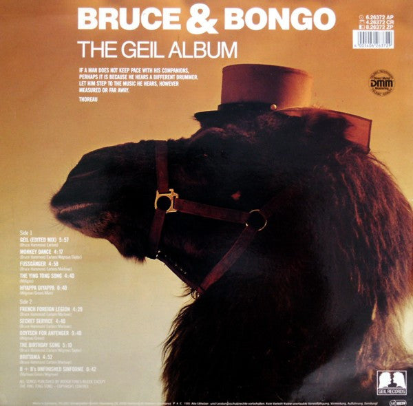 Bruce & Bongo : The Geil Album (LP, Album)