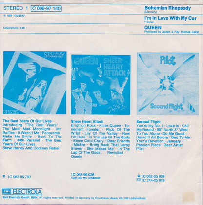 Queen : Bohemian Rhapsody (7", Single, Inj)