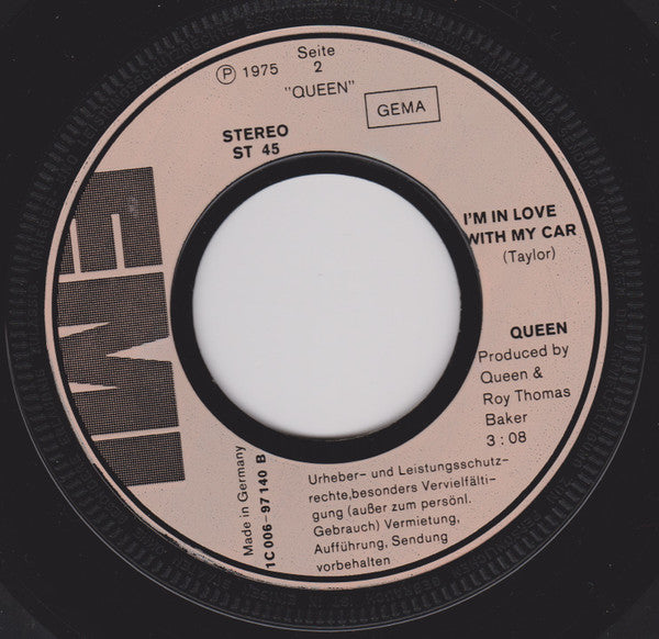 Queen : Bohemian Rhapsody (7", Single, Inj)