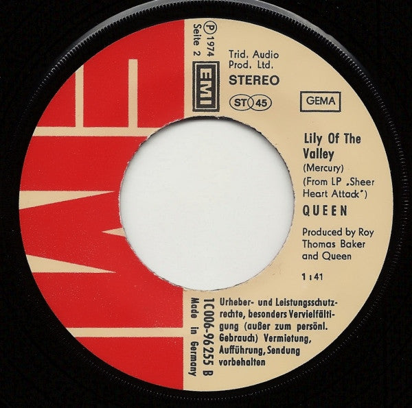 Queen : Now I'm Here (7", Single)