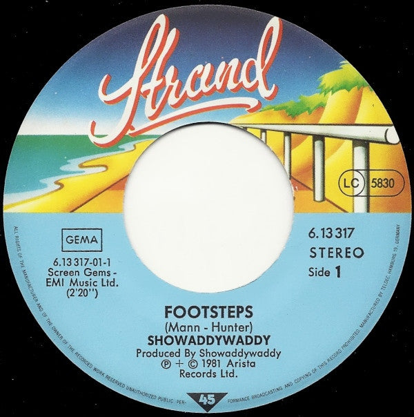 Showaddywaddy : Footsteps (7", Single)