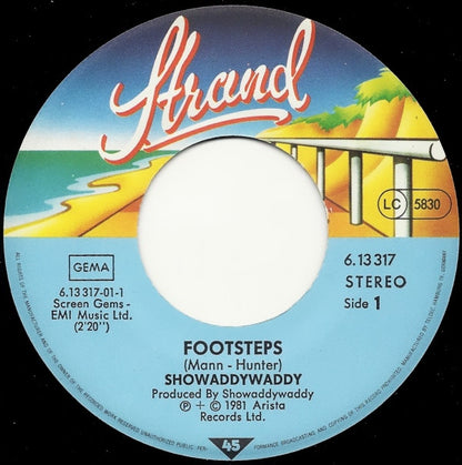 Showaddywaddy : Footsteps (7", Single)