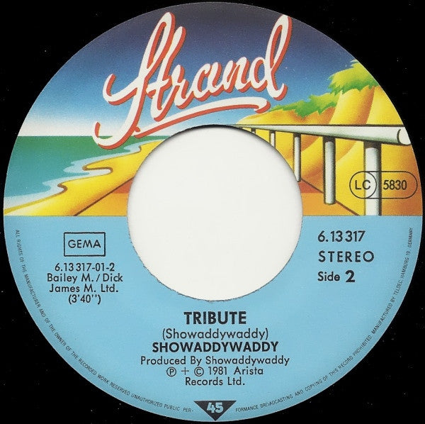 Showaddywaddy : Footsteps (7", Single)