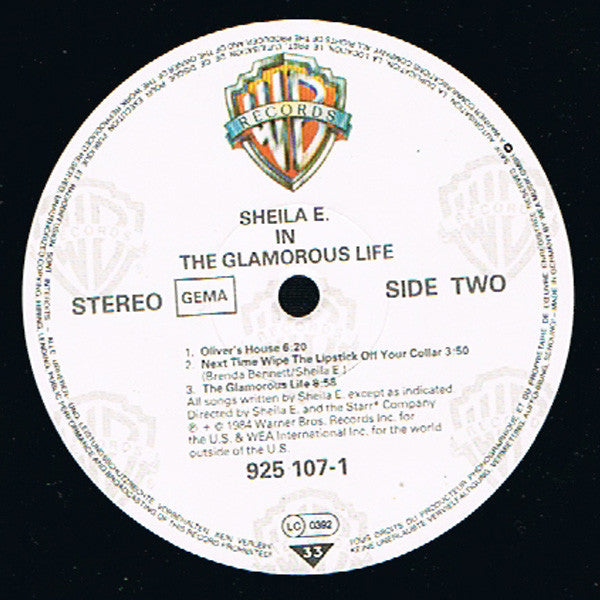 Sheila E. : In The Glamorous Life (LP, Album)