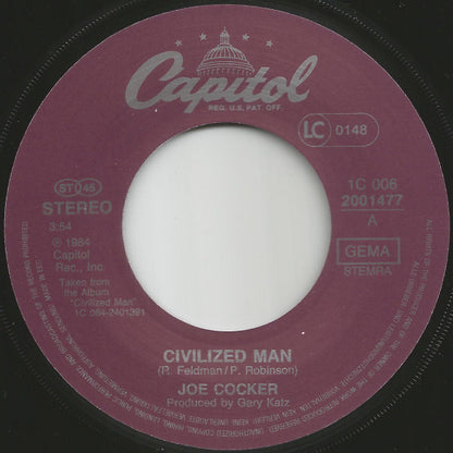 Joe Cocker : Civilized Man / Come On In (7", Single)