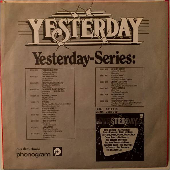 The Yardbirds : For Your Love / Still I'm Sad (7", Single)