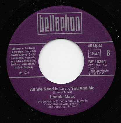 Lonnie Mack : Highway 56 / All We Need Is Love, You And Me (7", Single)
