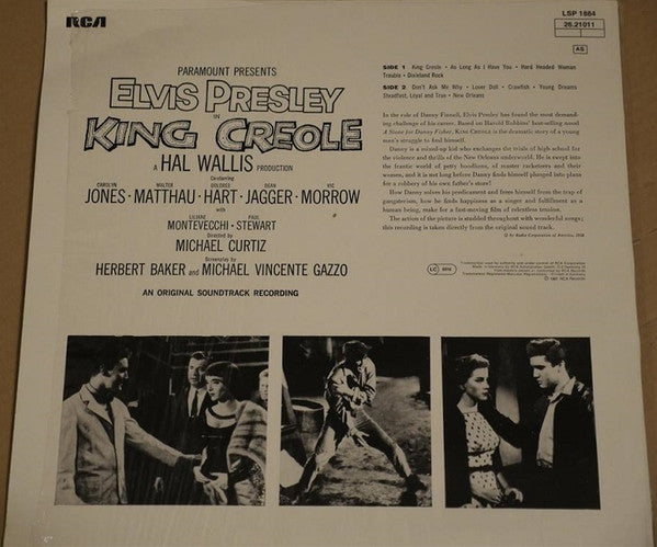 Elvis Presley : King Creole (LP, Album, RE)