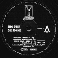 Sieg Über Die Sonne : Mazzo / Know What I Mean (12")